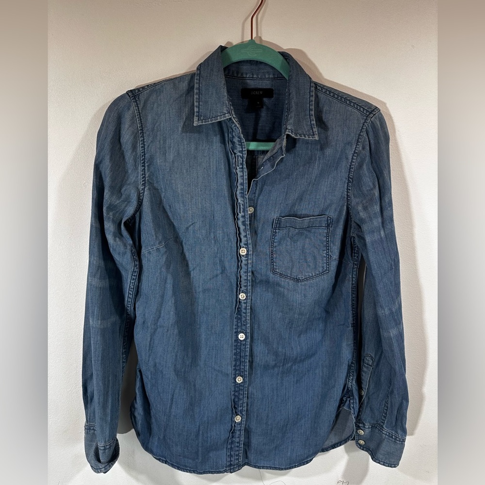 J. Crew Light Blue Chambray Shirt